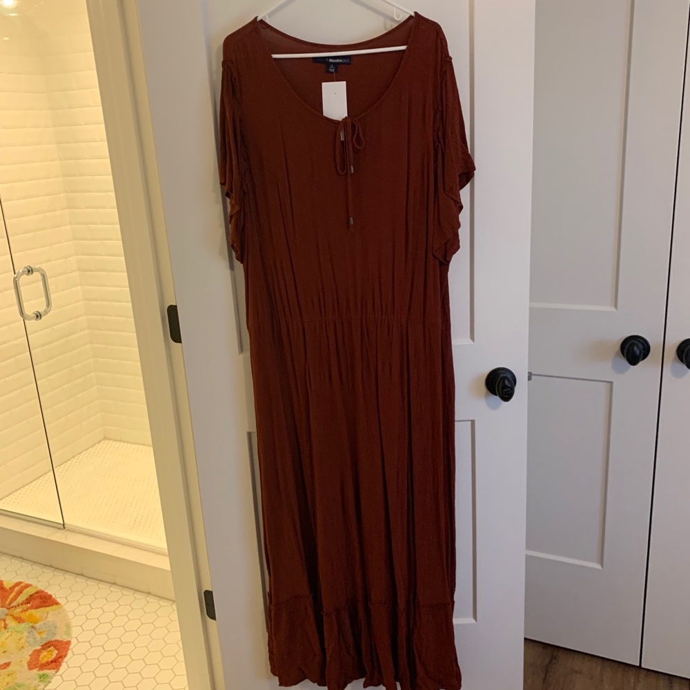 Plus size gauze maxi 26/28